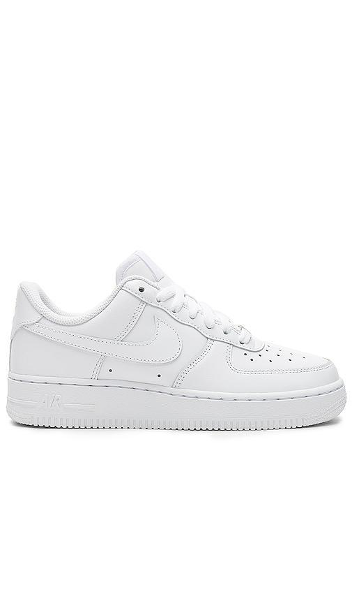 Nike Womens Air Force 1 '07 in White. - size 8.5 (also in 10, 10.5, 11, 12, 6, 6.5, 7, 7.5, 8, 9, 9.5) Product Image