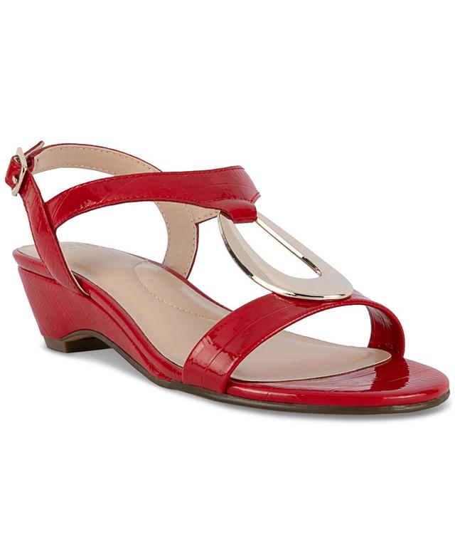 Jones New York Womens Carmeyy Ornamented Strappy Wedge Sandals Product Image