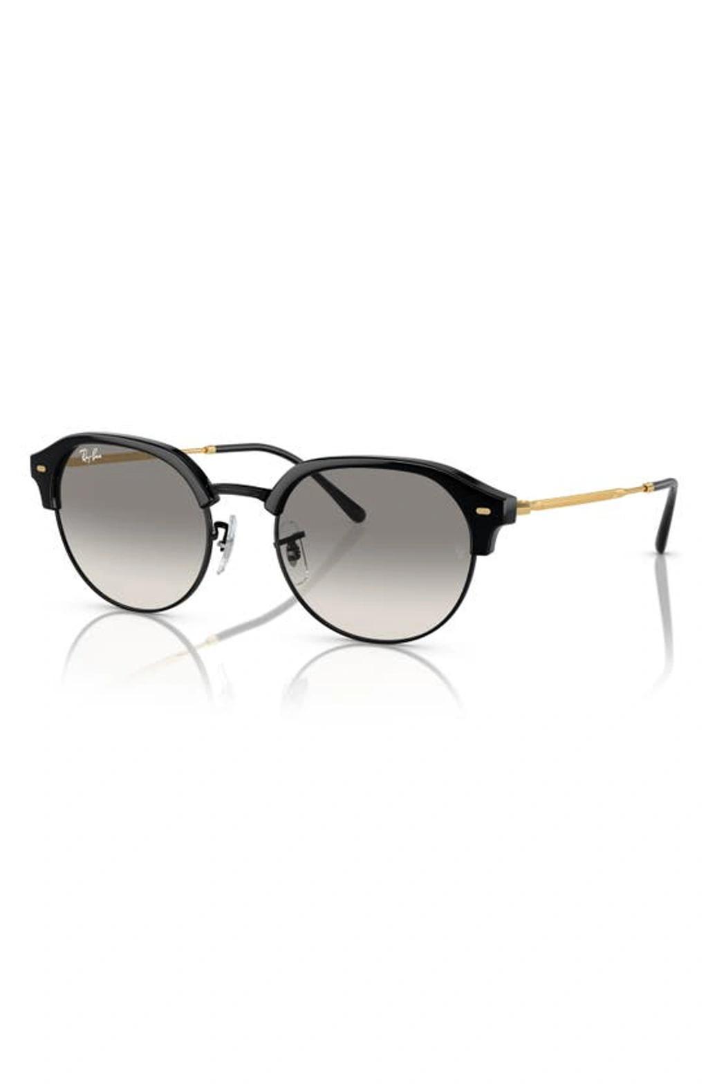 RAY BAN Clubmaster 53mm Sunglasses In Black On Black/arista Product Image