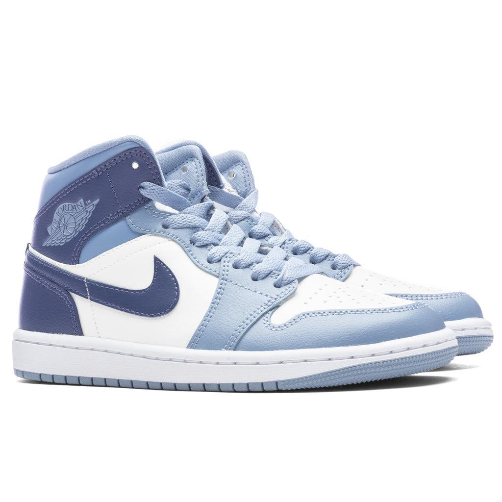 Air Jordan 1 Mid Women's - Sail/Diffused Blue/Blue Grey Female Product Image