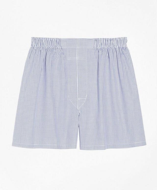 Cotton Broadcloth Small Check Boxers Product Image