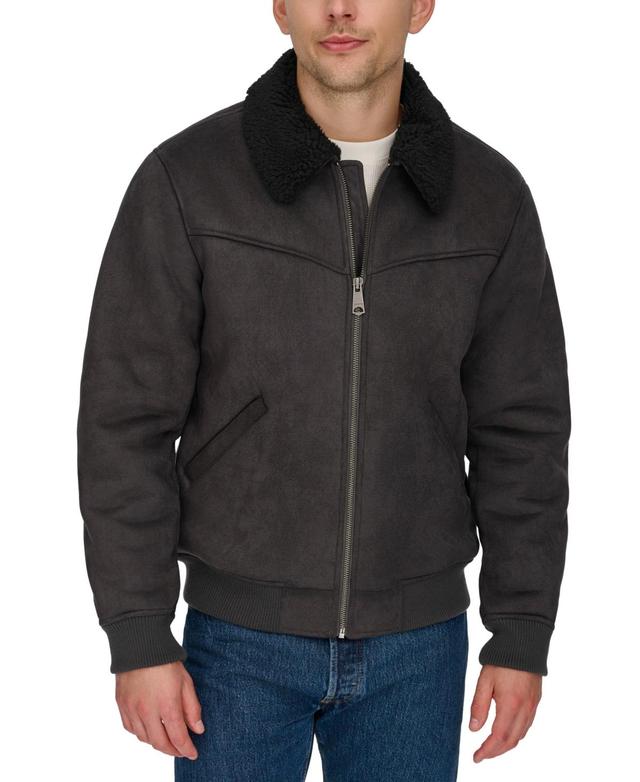 Mens Levis Faux Shearling Bomber Jacket Product Image