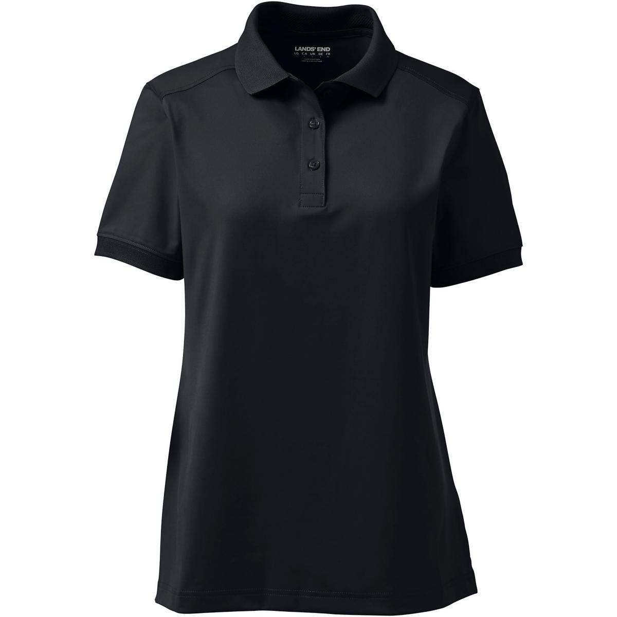 Womens Lands End Short Sleeve Rapid Dry Polo Shirt Product Image