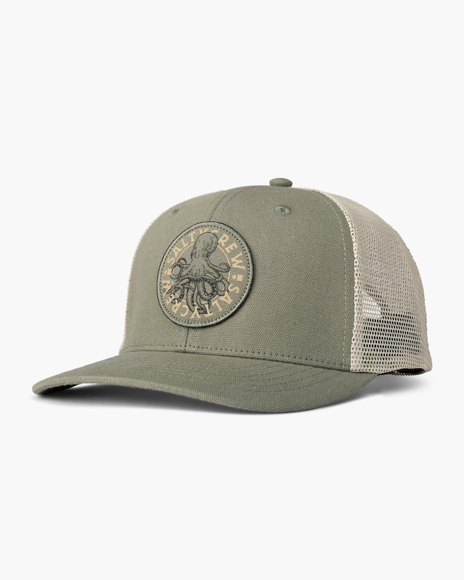 Tentacles Faded Olive Retro Trucker Male Product Image