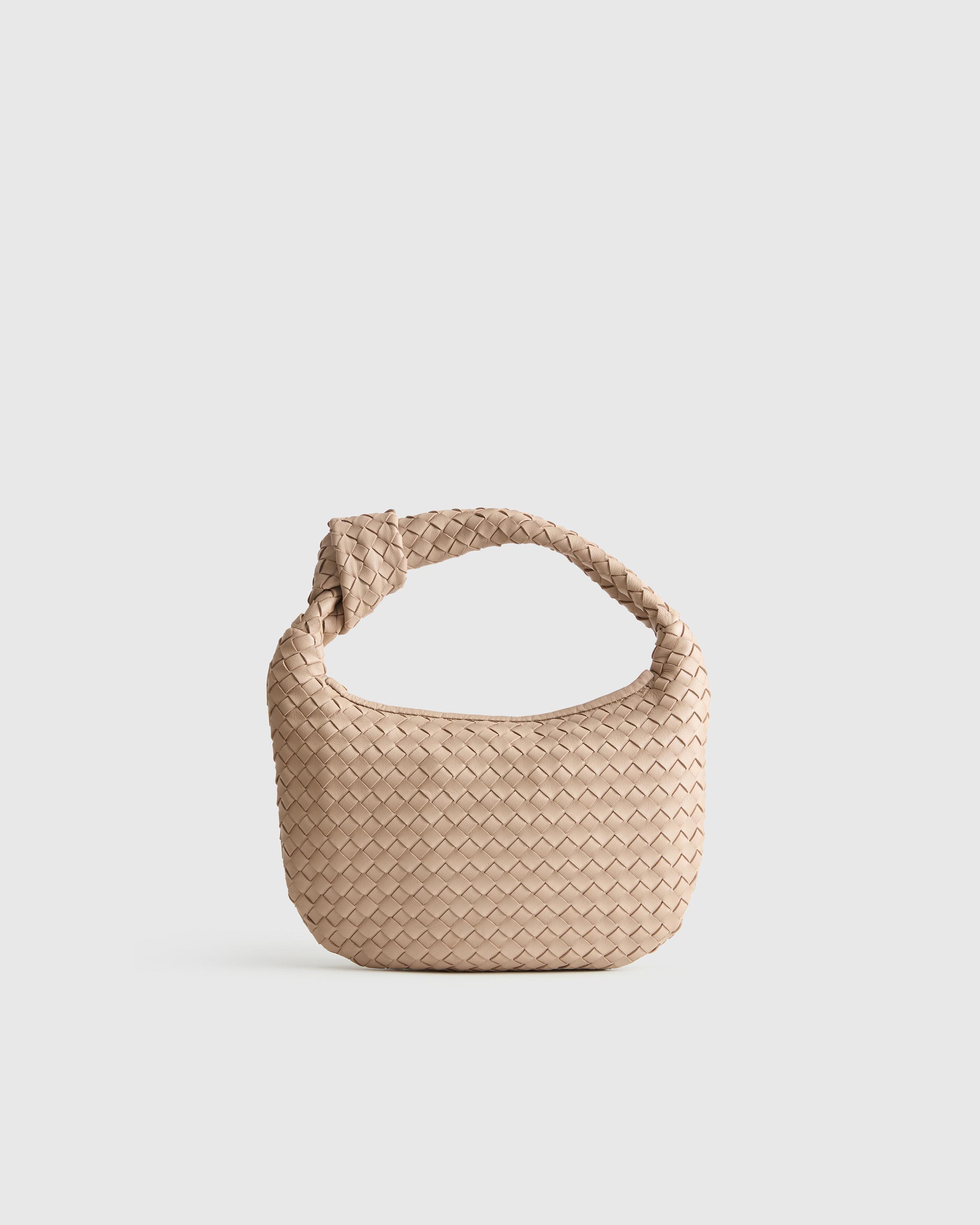 Italian Leather Handwoven Mini Hobo Bag Product Image