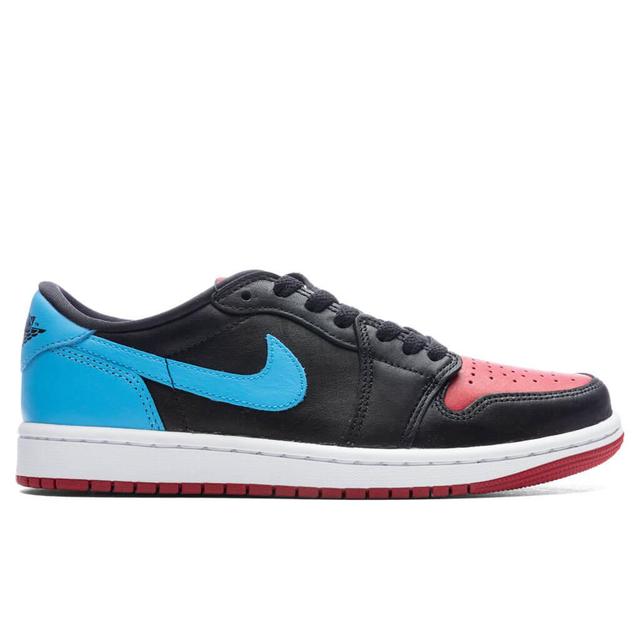 Air Jordan 1 Retro Low OG Women's - Black/Dark Powder Blue/Gym Red Female Product Image