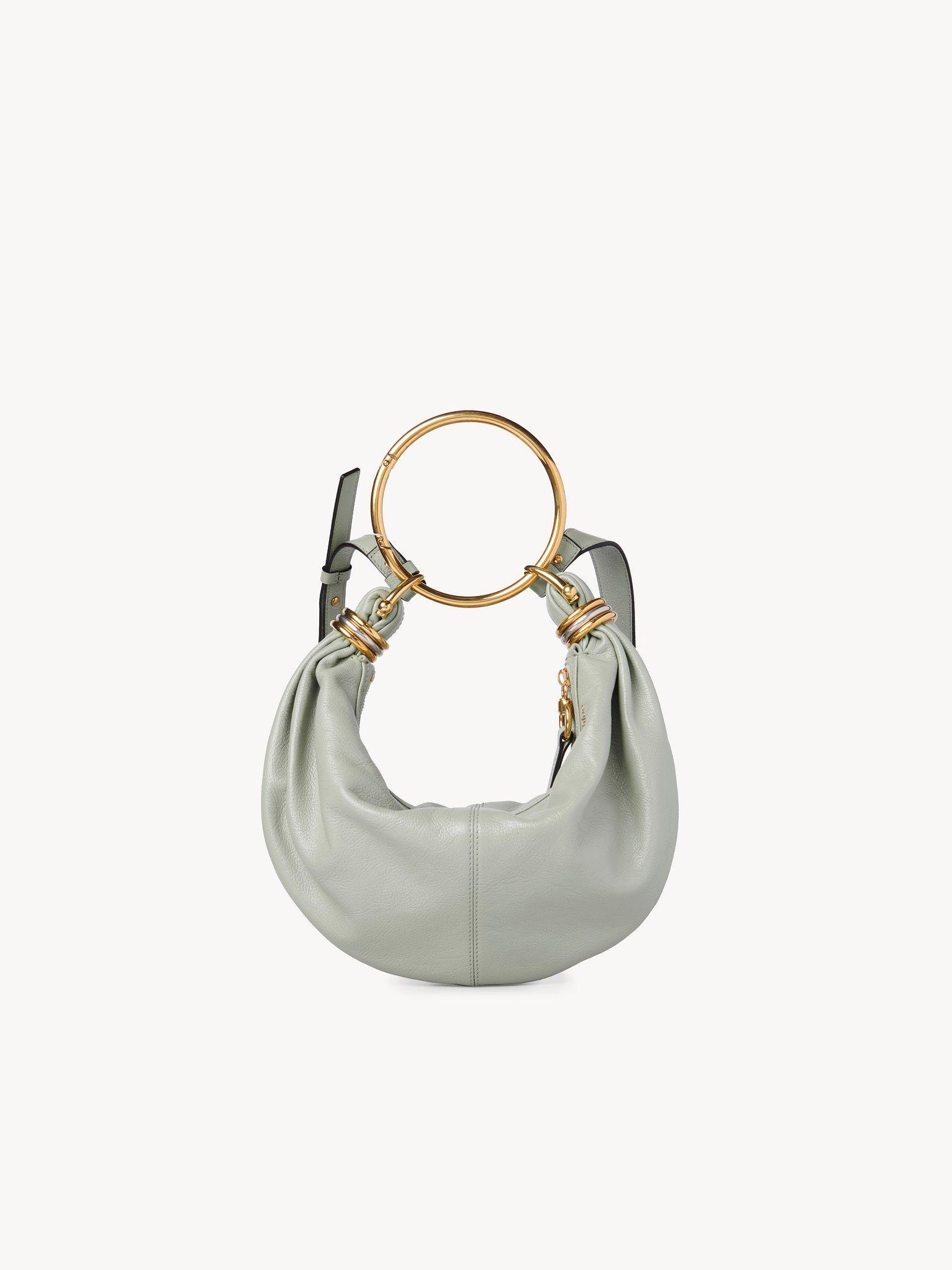 Small Bracelet Hobo bag in grained leather Product Image