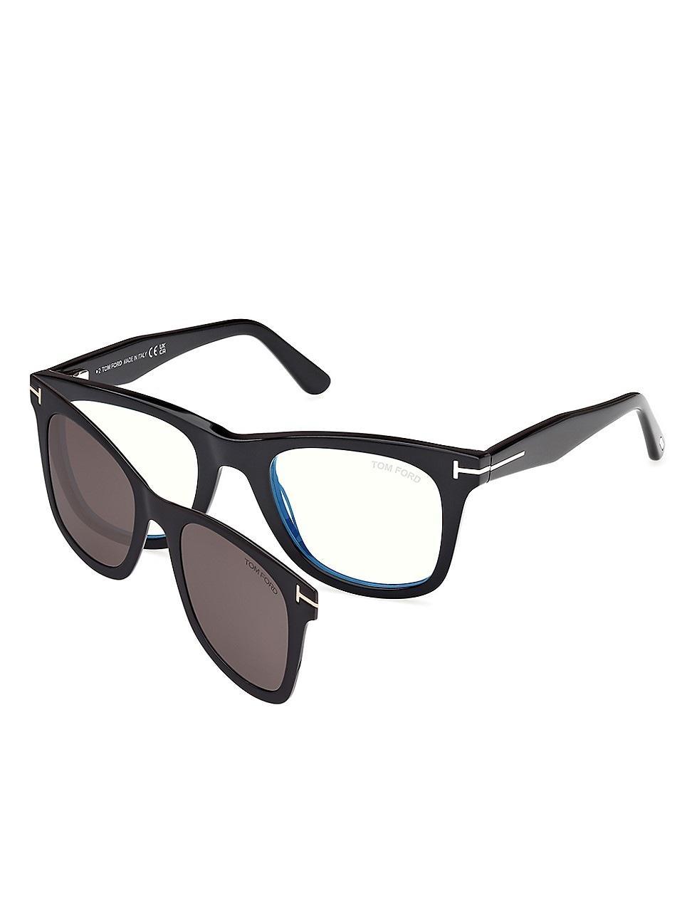 Mens D321 50MM Square Sunglasses Product Image