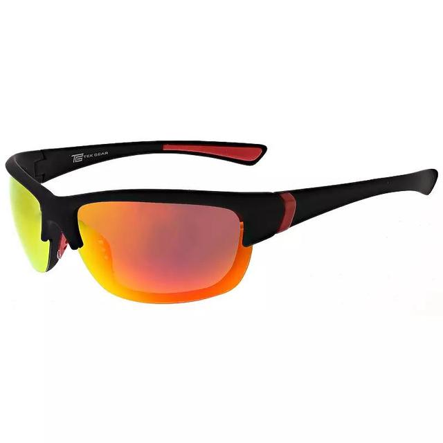 Mens Tek Gear Polarized Mirrored Semi-Rimless Sunglasses Product Image