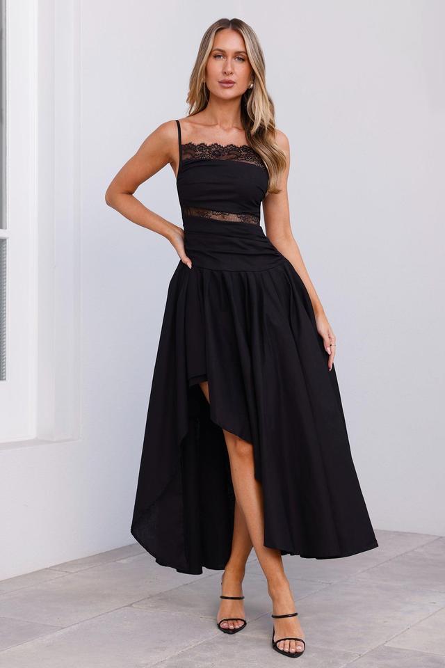 Black Tie Chic Maxi Dress Black Product Image