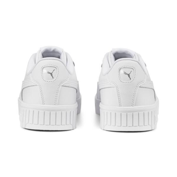 PUMA Carina 2.0 Women's Sneakers in White/Silver Product Image