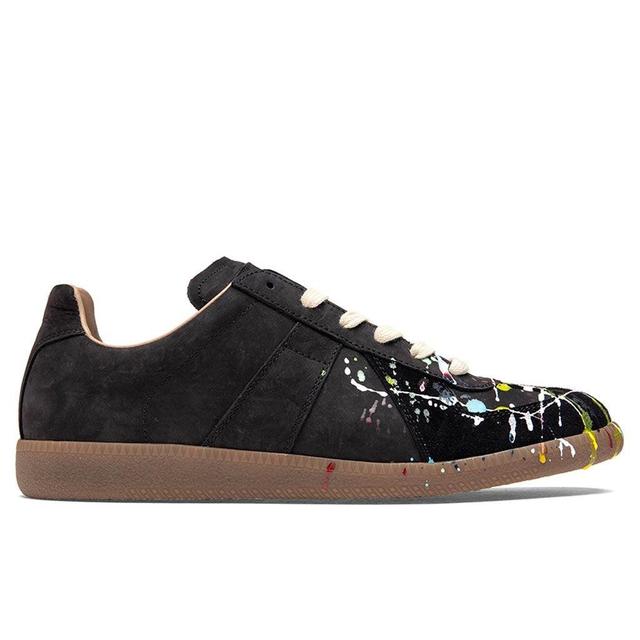 Replica Low Top Suede Paint Drop - Black/Multi Male Product Image