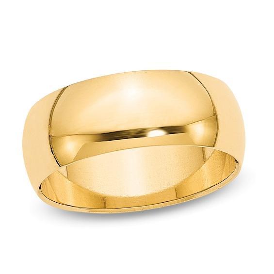 Men's 8.0mm Wedding Band in 14K Gold Product Image