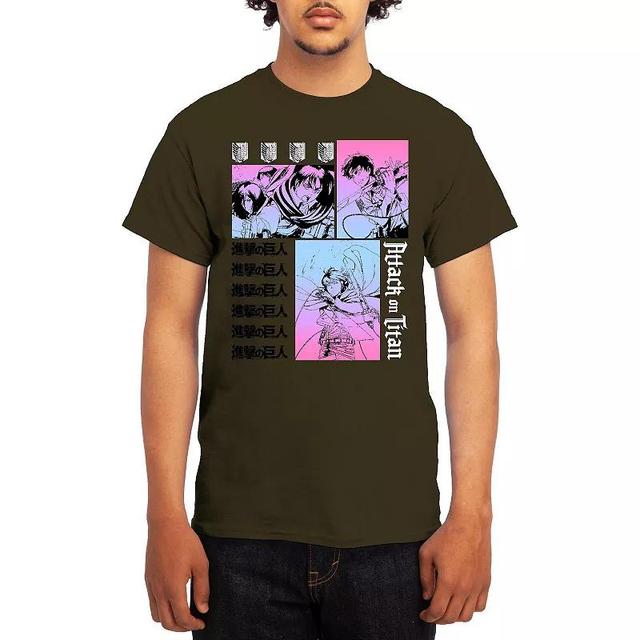 Mens Attack On Titan Gradient Panel Tee Product Image