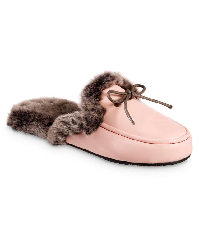 Isotoner Signature Womens Faux Leather Vivienne Scuff Slippers Product Image