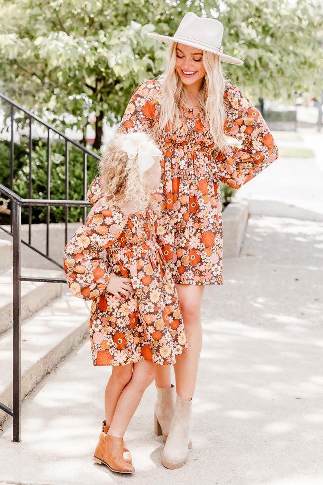 Daisy Dreamin' Brown Floral Dress Product Image