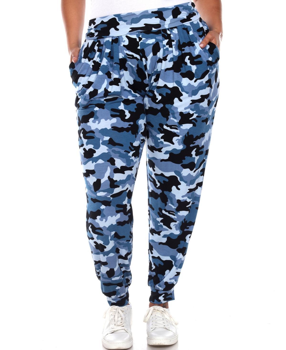 White Mark Plus Size Camo Harem Pants Product Image