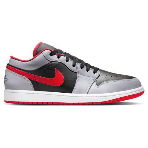 Jordan Mens Jordan AJ 1 Low - Mens Shoes Red/Black/Grey Product Image