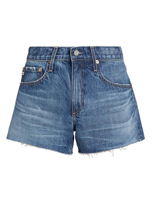 Womens Denim High-Rise Shorts Product Image