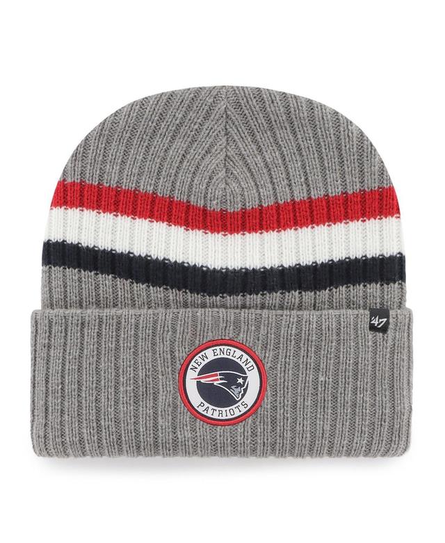 Mens 47 Brand Gray New England Patriots Highline Cuffed Knit Hat Product Image