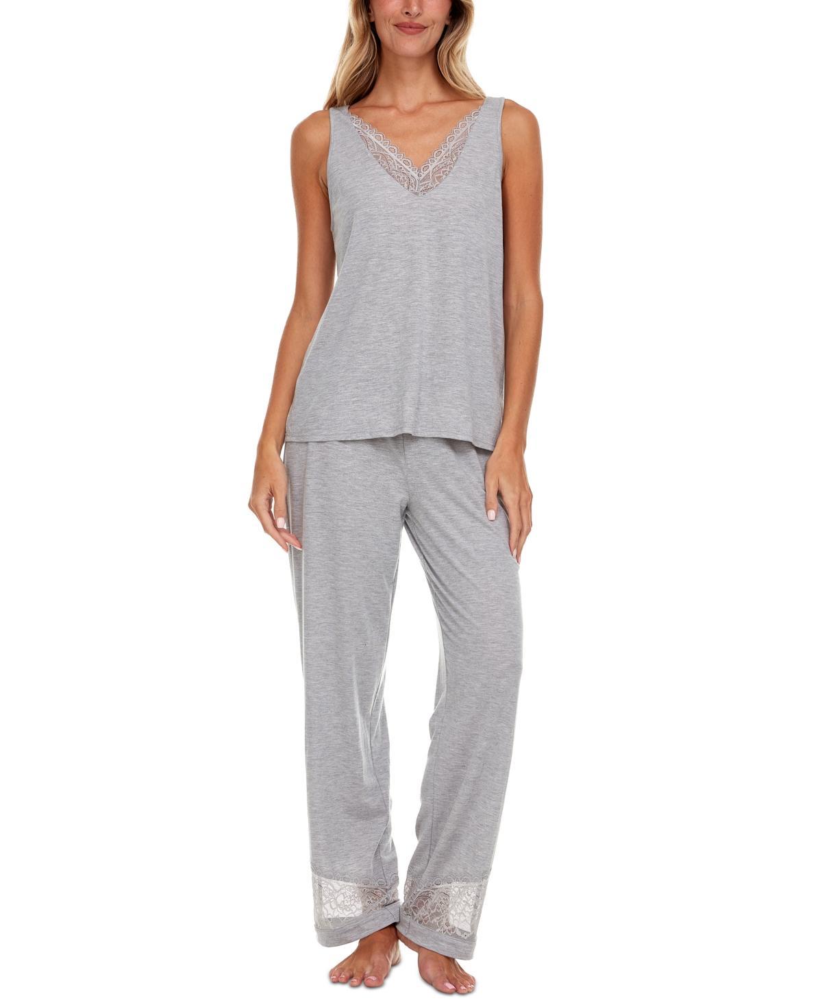 Flora by Flora Nikrooz Womens Franny Tank and Pajama Pants Set Product Image