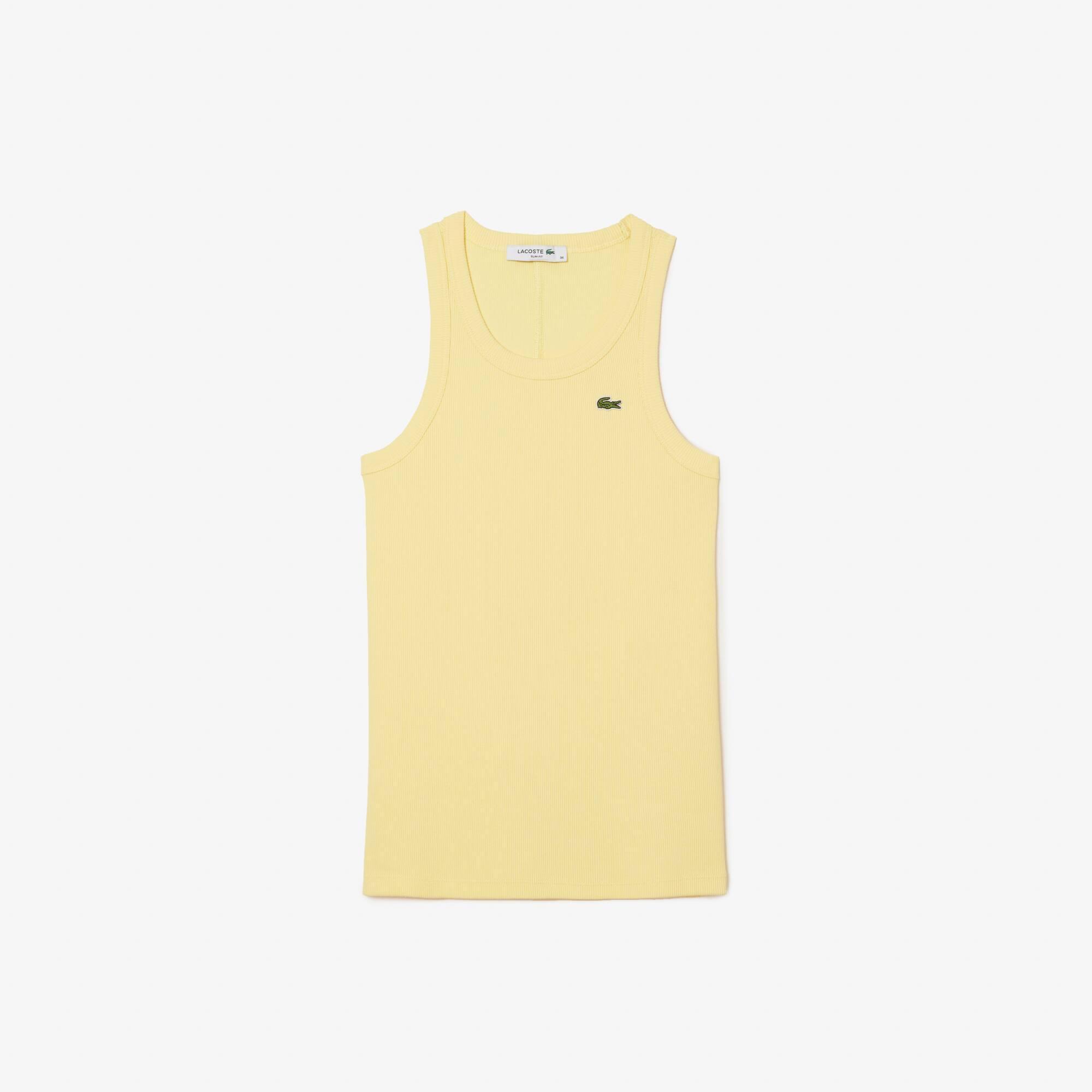 Slim Fit Cotton Tank Top Product Image