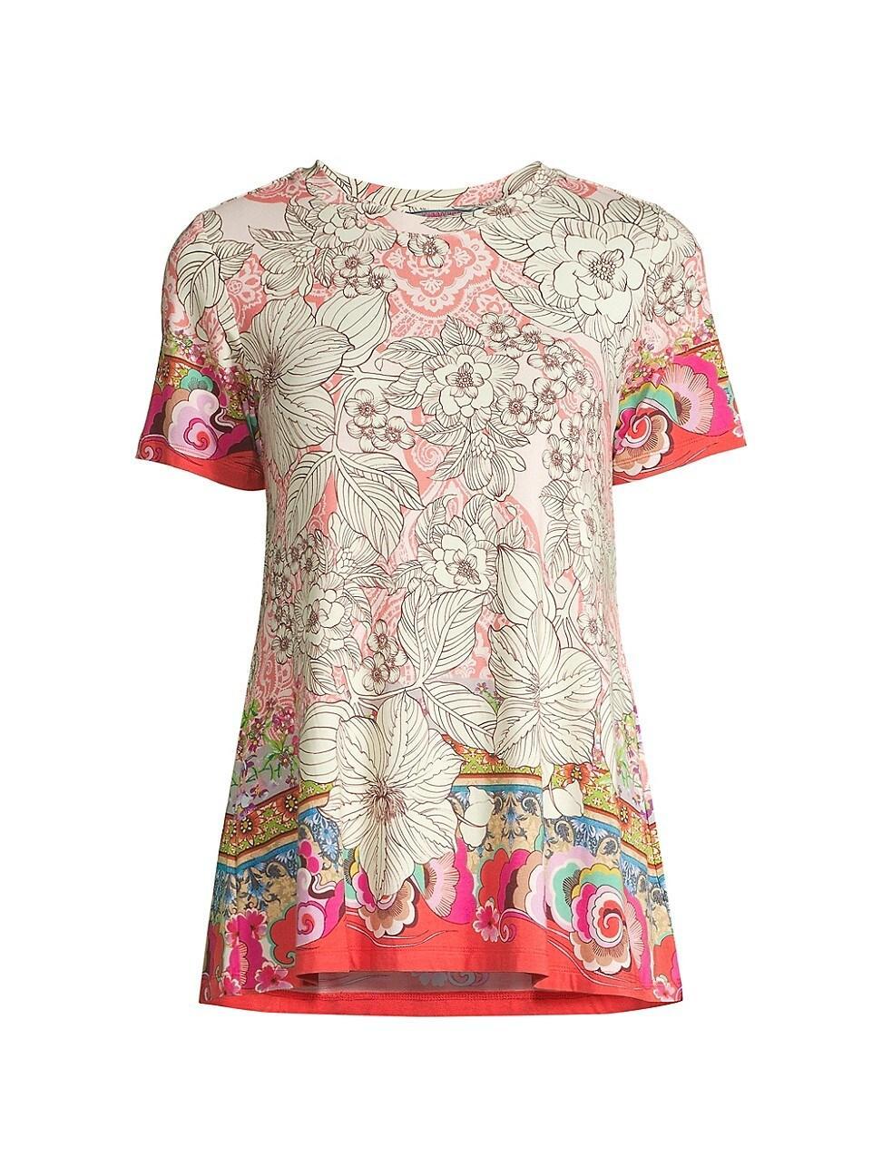 Womens The Janie Favorite Floral Short-Sleeve T-Shirt Product Image