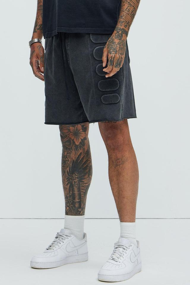 Mayzen Relaxed Shorts - Black Wash Product Image