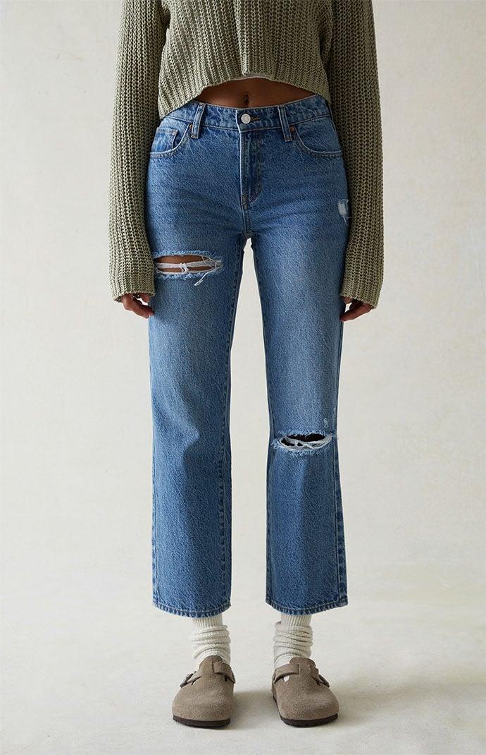 Women's Ripped '90s Straight Leg Jeans - Product Image