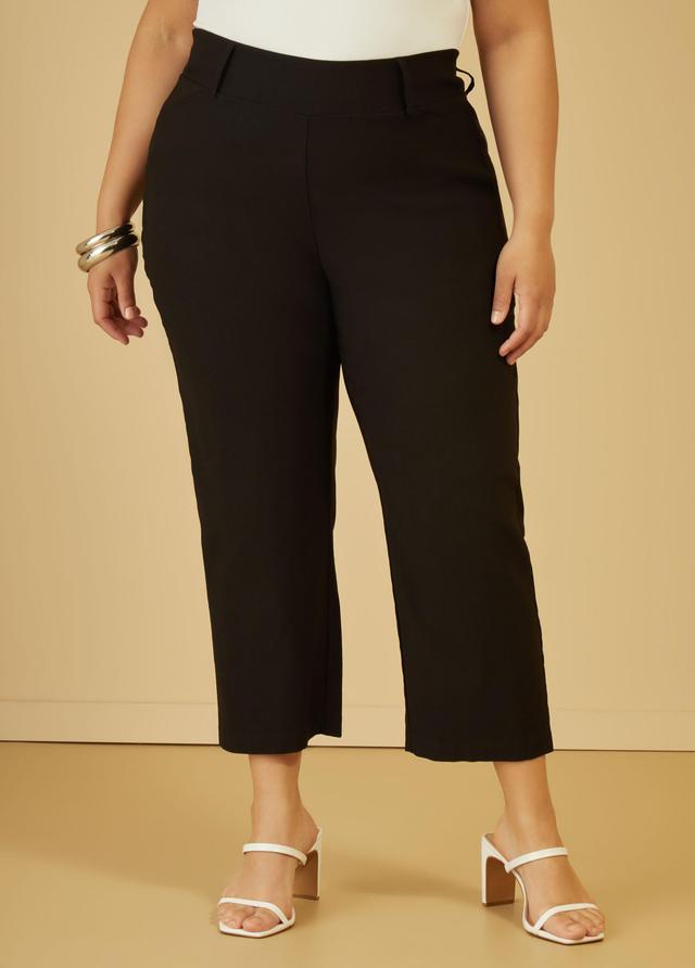 Stretch Twill Pull On Capris Product Image