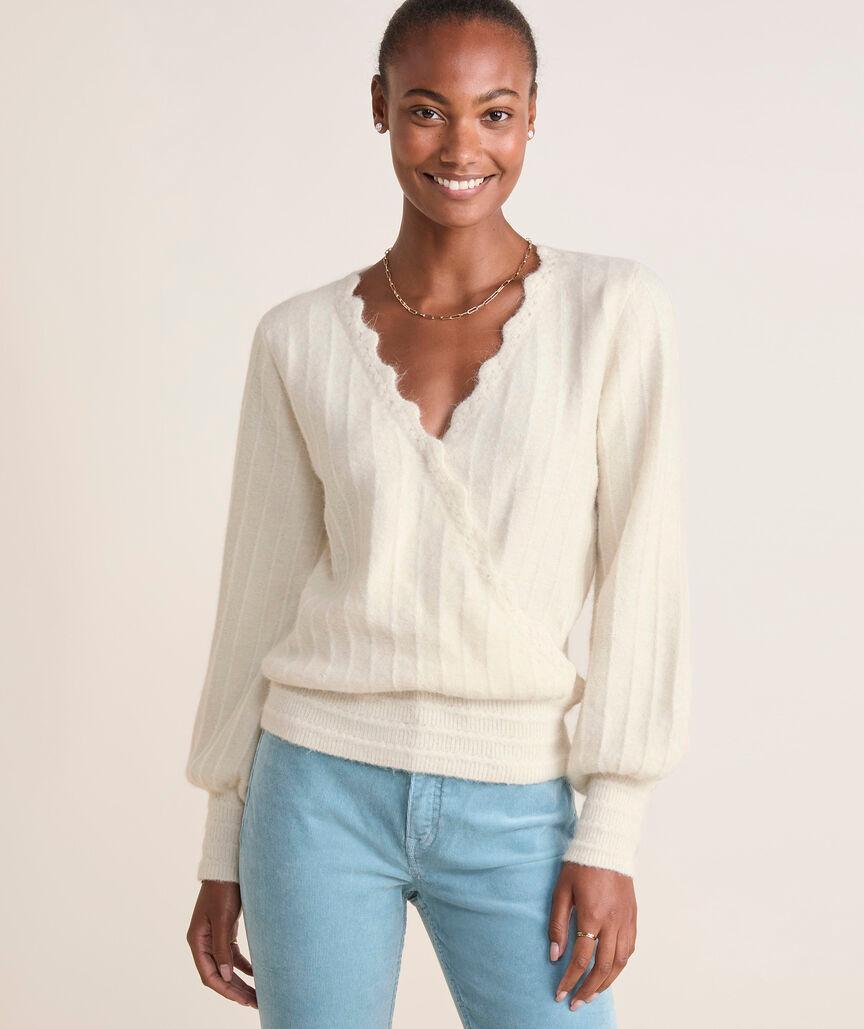 Reversible Luxe Wrap Sweater Product Image