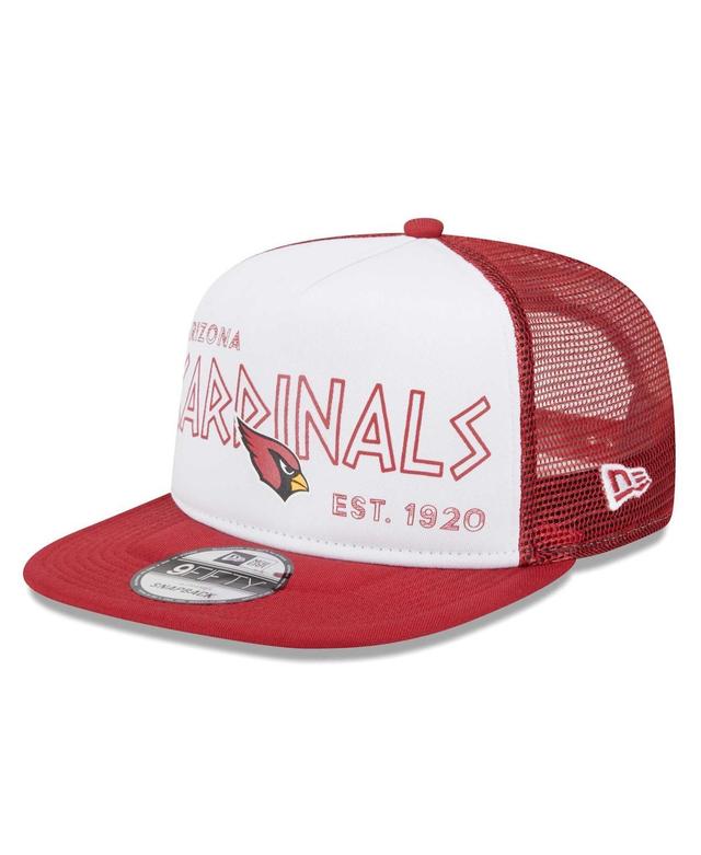 Mens New Era /Cardinal Arizona Cardinals Banger 9FIFTY Trucker Snapback Hat Product Image