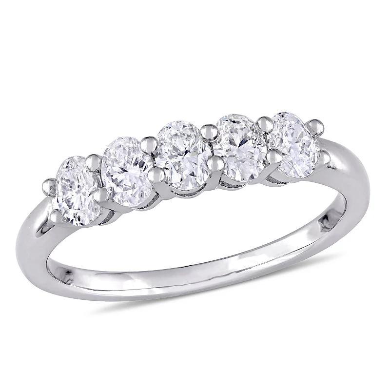 Stella Grace 14k White Gold 1 Carat T.W. Diamond 5-Stone Ring, Womens, 14k Whgold Product Image