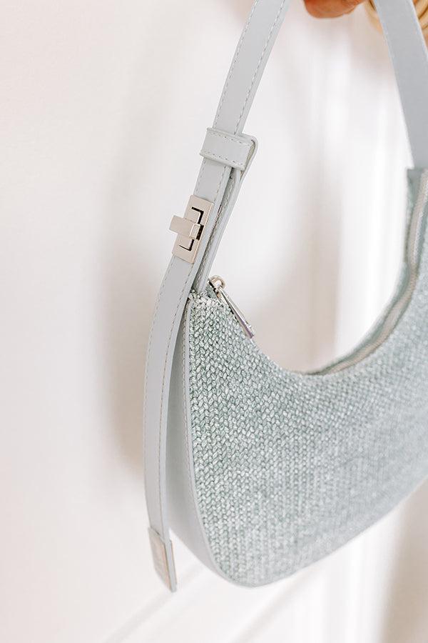 The Luna Spring Woven Purse in Airy Blue Product Image