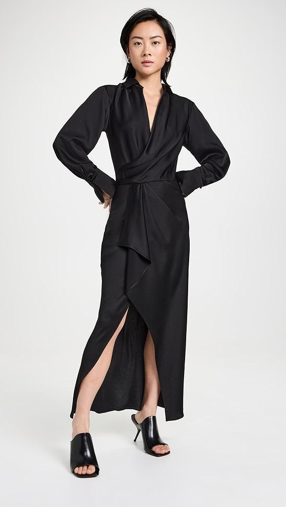 SIMKHAI Talita Classic Draped Front Dress | Shopbop Product Image