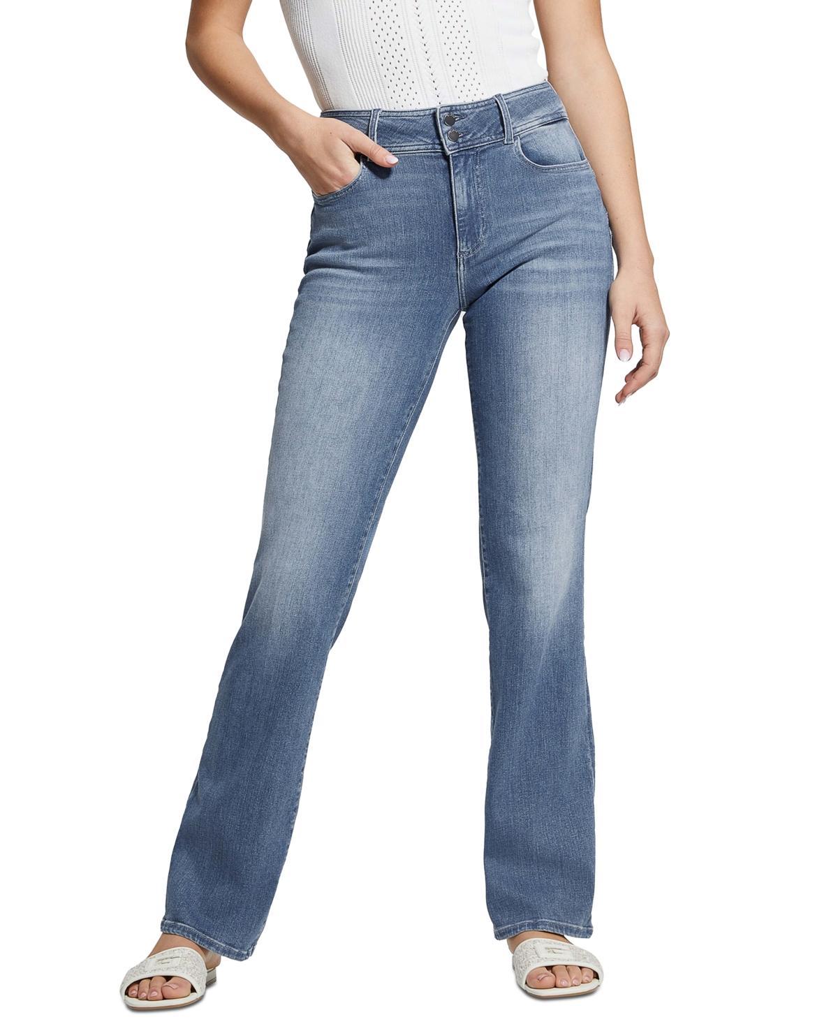 Guess Womens Shape Up Straight-Leg Jeans Product Image