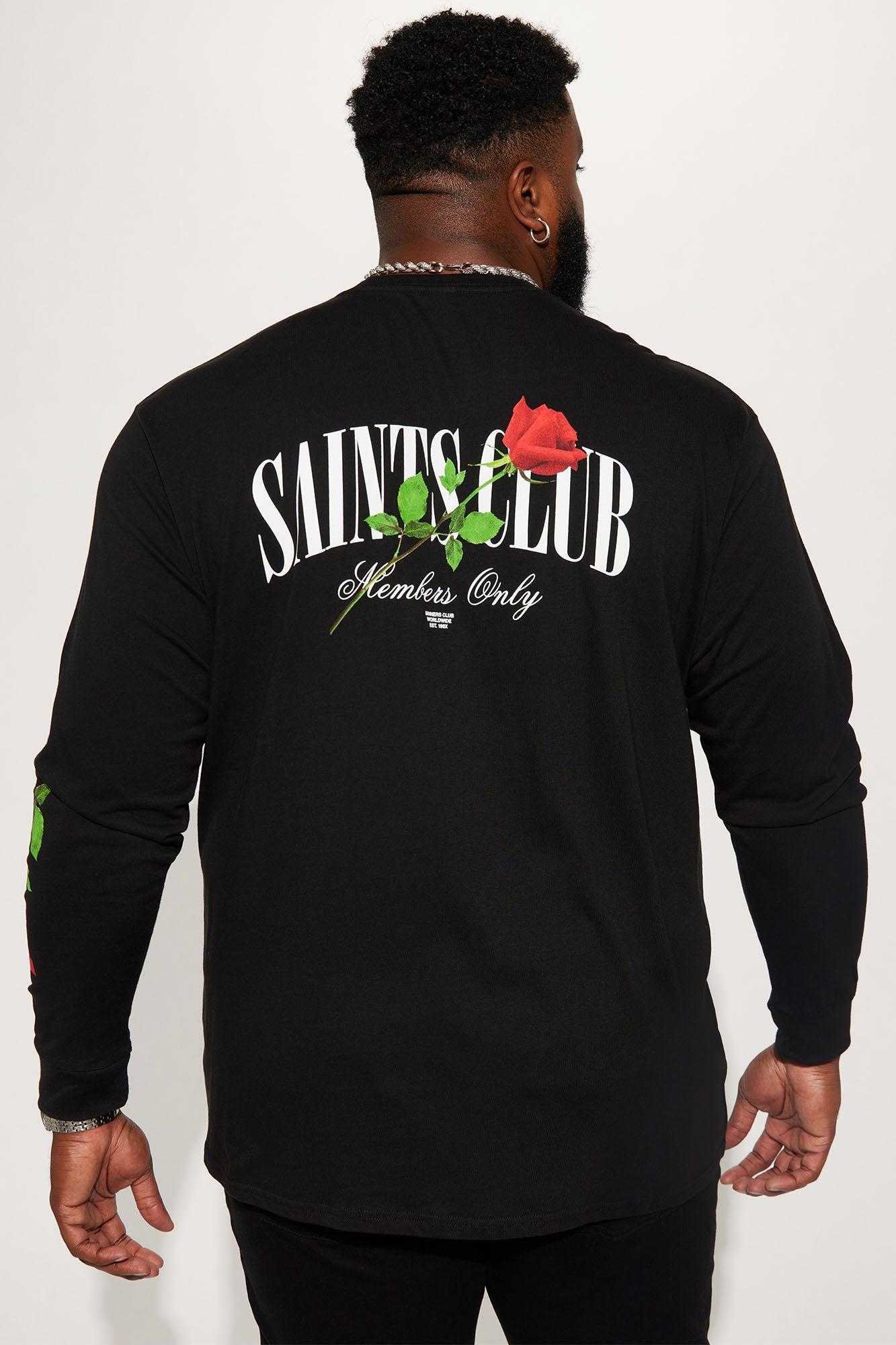 Saints Club Long Sleeve Tee - Black Product Image