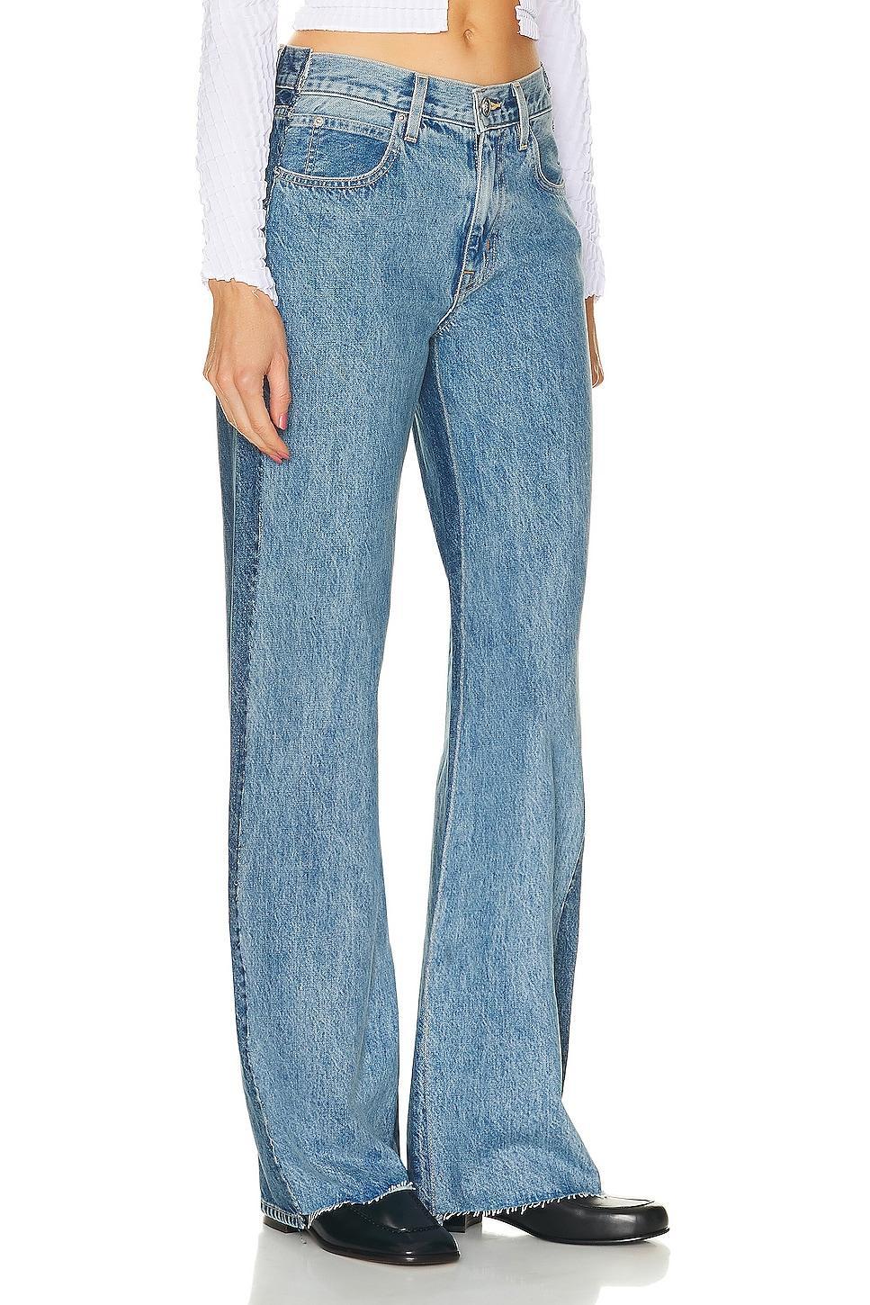 SLVRLAKE Grace Reworked Panelled Wide Leg Jeans Product Image