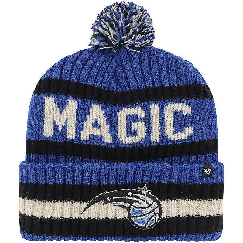 Mens 47 Blue Orlando Magic Bering Cuffed Knit Hat with Pom Product Image