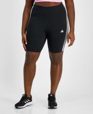 Plus Size Essentials 3-Stripes Bike Shorts Product Image