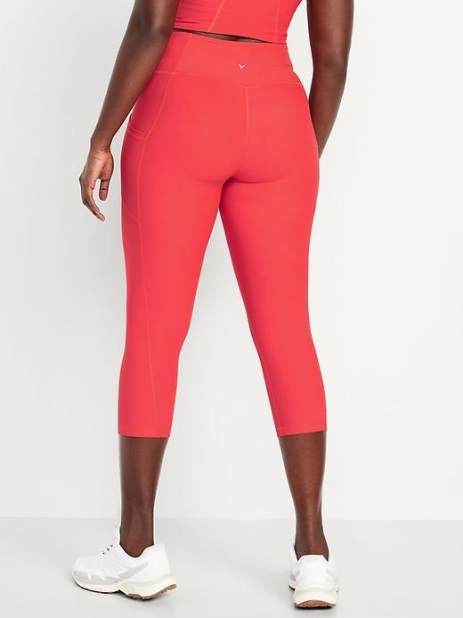 High-Waisted PowerSoft Crop Leggings Product Image