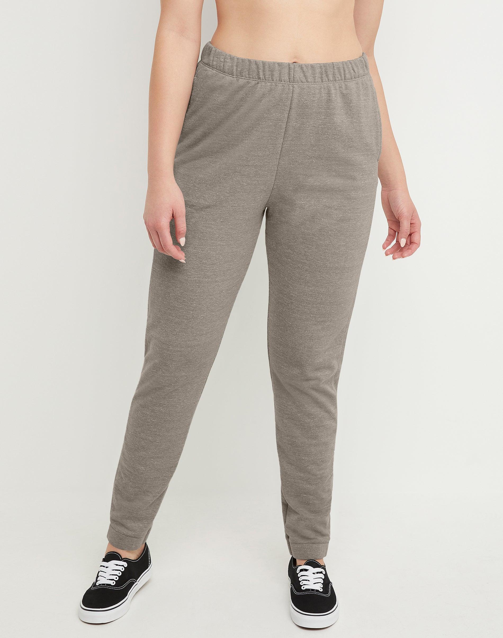 Hanes Originals Womens French Terry Joggers With Pockets Concrete Heather XS Product Image