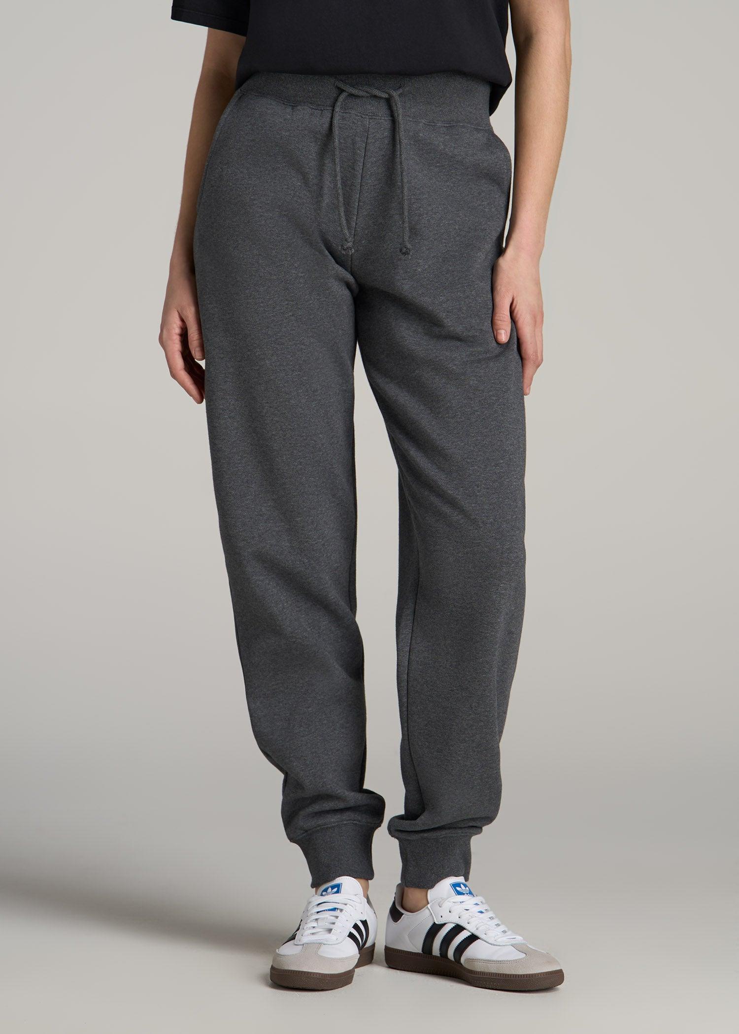 A.T. Basics Athletic Joggers for Tall Women in Charcoal Mix Product Image