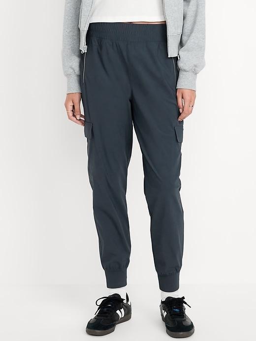 High-Waisted SleekTech Cargo Joggers Product Image