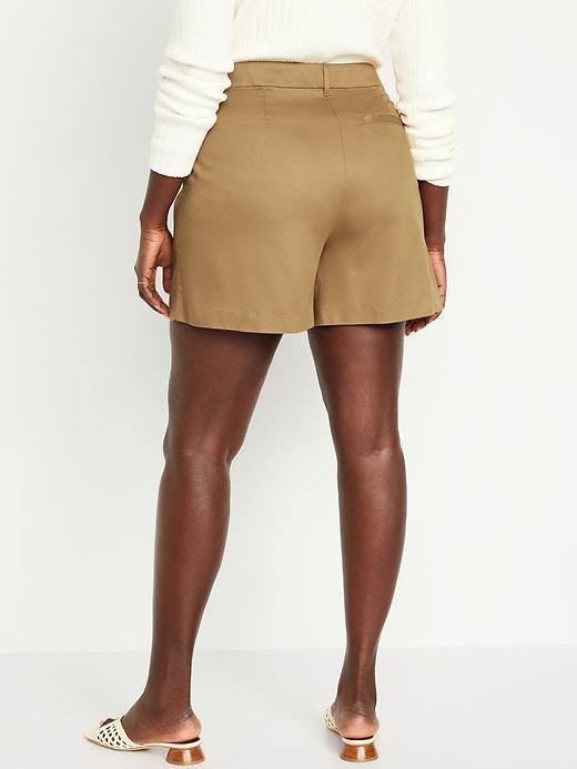 Extra High-Waisted Taylor Trouser Shorts -- 5-inch inseam Product Image