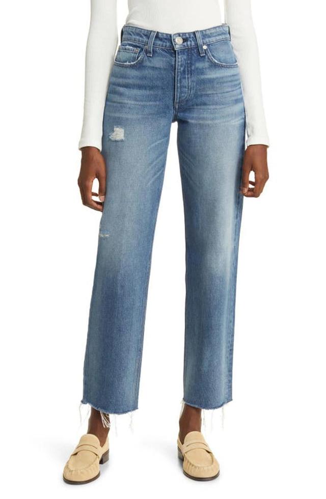 rag & bone Dre Raw Hem Low Rise Baggy Boyfriend Jeans Product Image