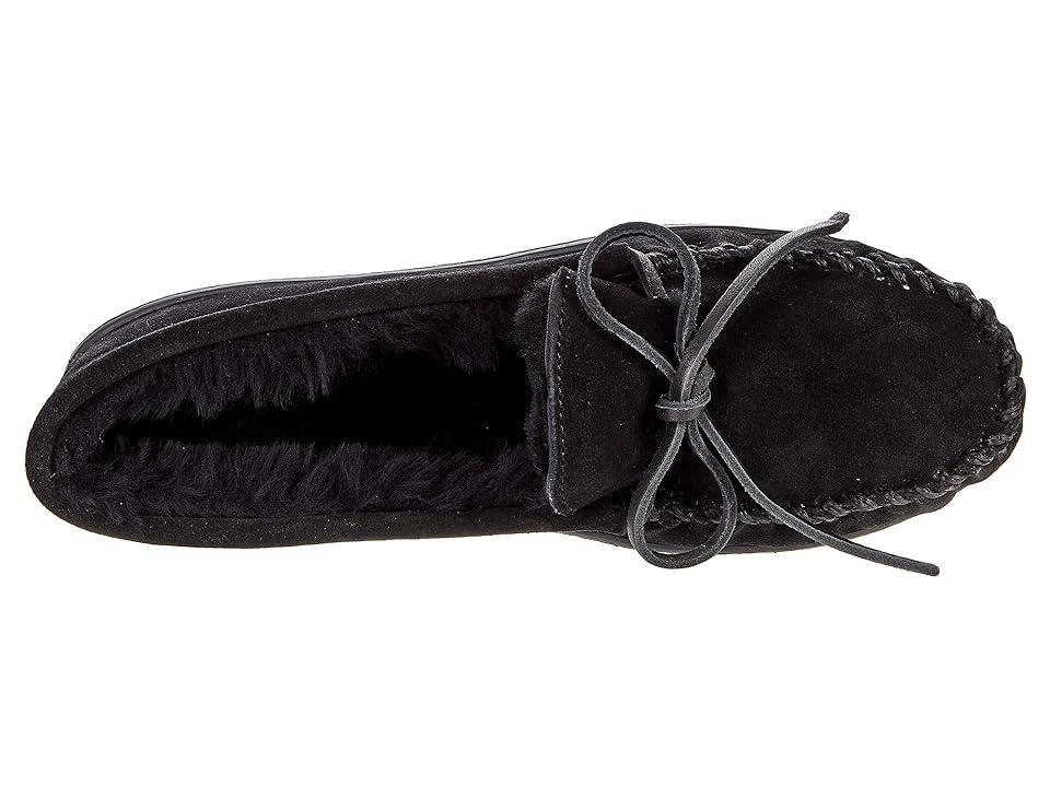 Minnetonka Sheepskin Hardsole Moc Women's Moccasin Shoes Product Image