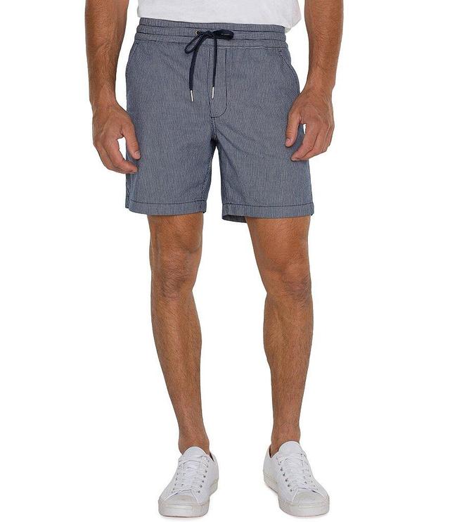 Liverpool Los Angeles 7#double; Inseam Twill Drawstring Shorts Product Image