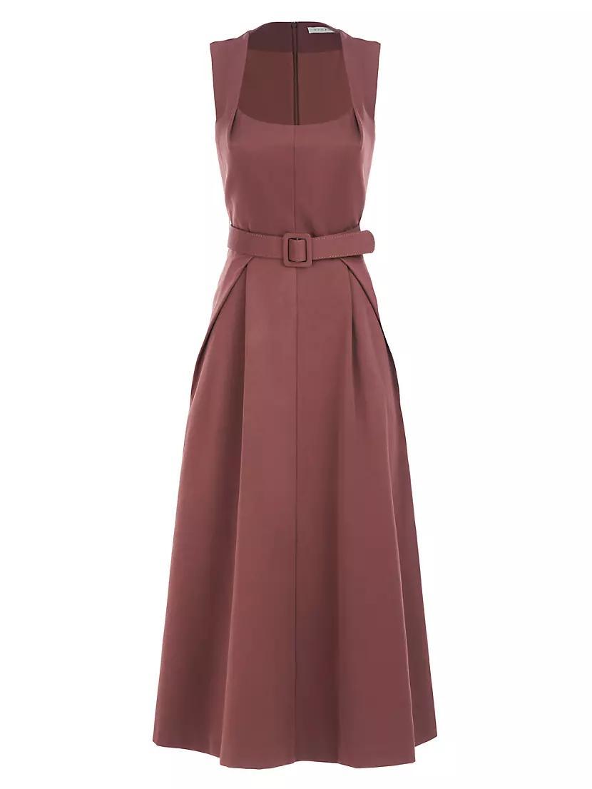 Lucielle Faille Tea-Length Dress Product Image