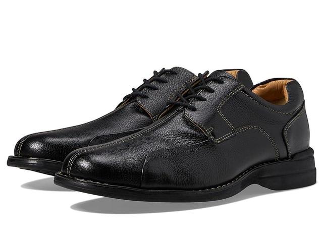 Johnston & Murphy Shuler Causal Dress Bike Toe Oxford Tumbled Grain) Men's Plain Toe Shoes Product Image